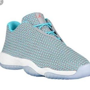 Jordans Future Low Cool Gray/Aqua 6Y